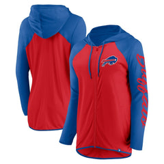 Fanatics Buffalo Bills Women's Script Full-Zip Hoodie Red/Royal