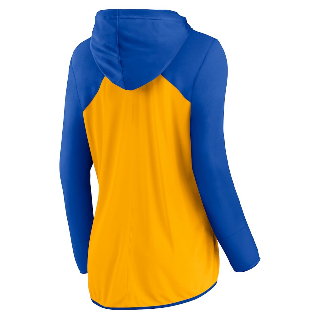 Fanatics Los Angeles Rams Women's Script Full-Zip Hoodie Gold/Royal