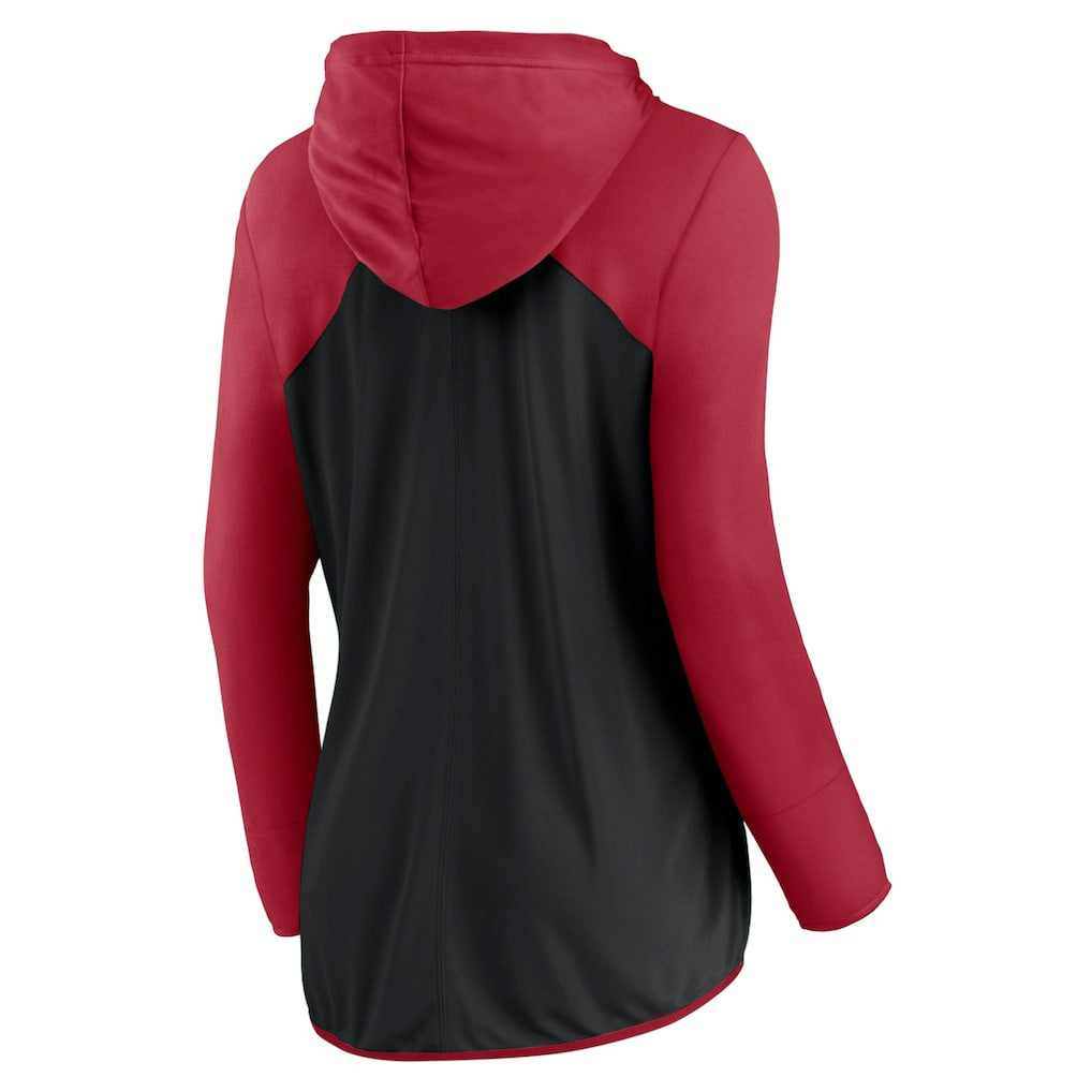 Fanatics San Francisco 49ers Women's Script Full-Zip Hoodie Black/Scarlet