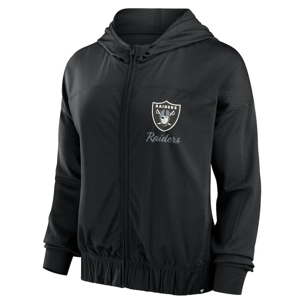 Fanatics Las Vegas Raiders Women's Script Lock Full-Zip Hoodie Black