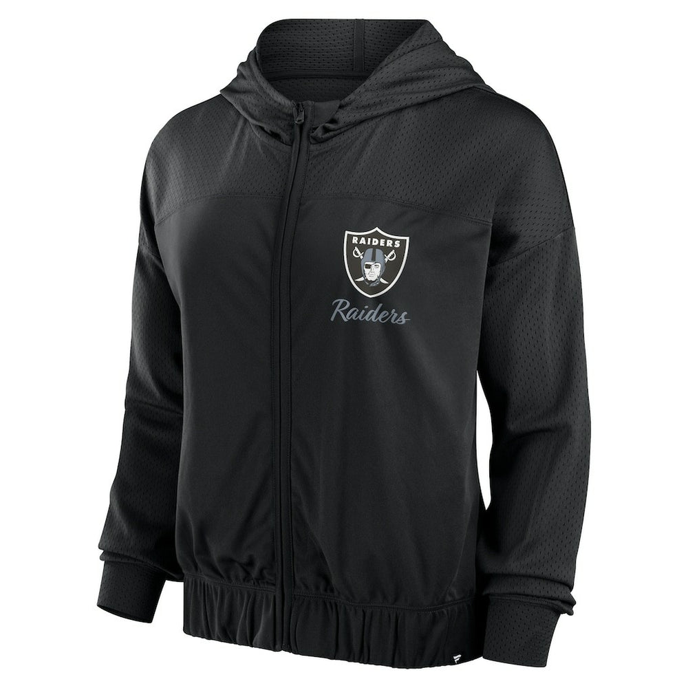 Fanatics Las Vegas Raiders Women's Script Lock Full-Zip Hoodie Black