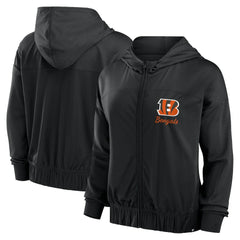 Fanatics Cincinnati Bengals Women's Script Lock Full-Zip Hoodie Black