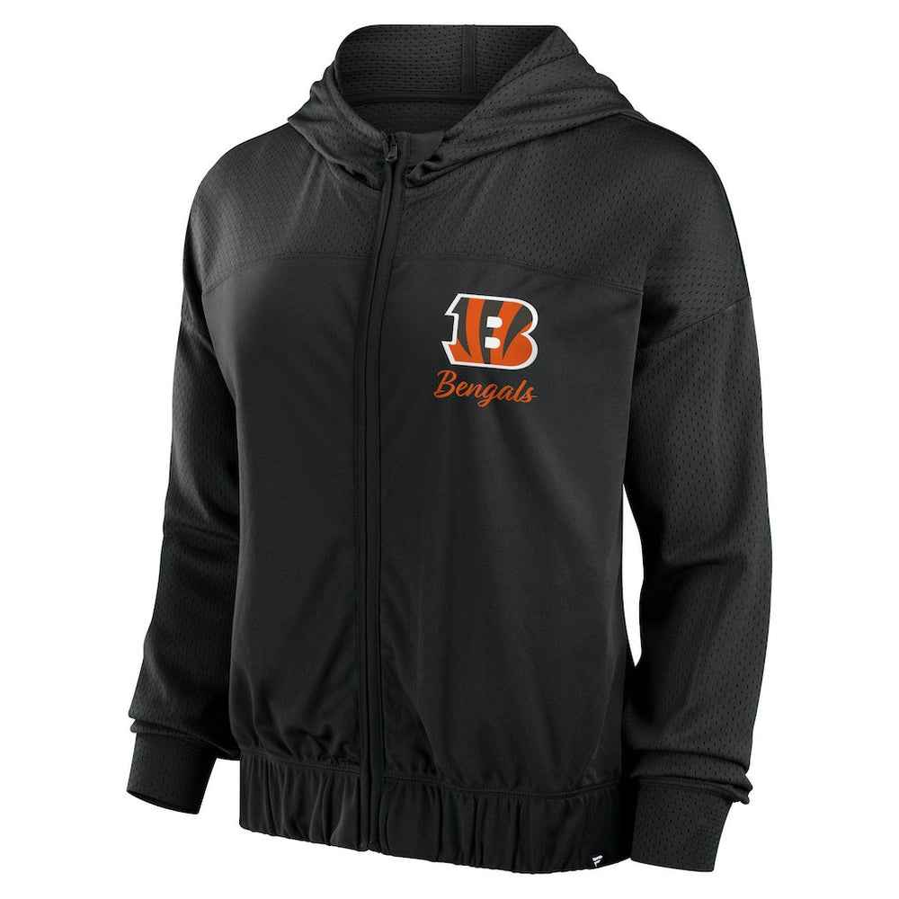 Fanatics Cincinnati Bengals Women's Script Lock Full-Zip Hoodie Black