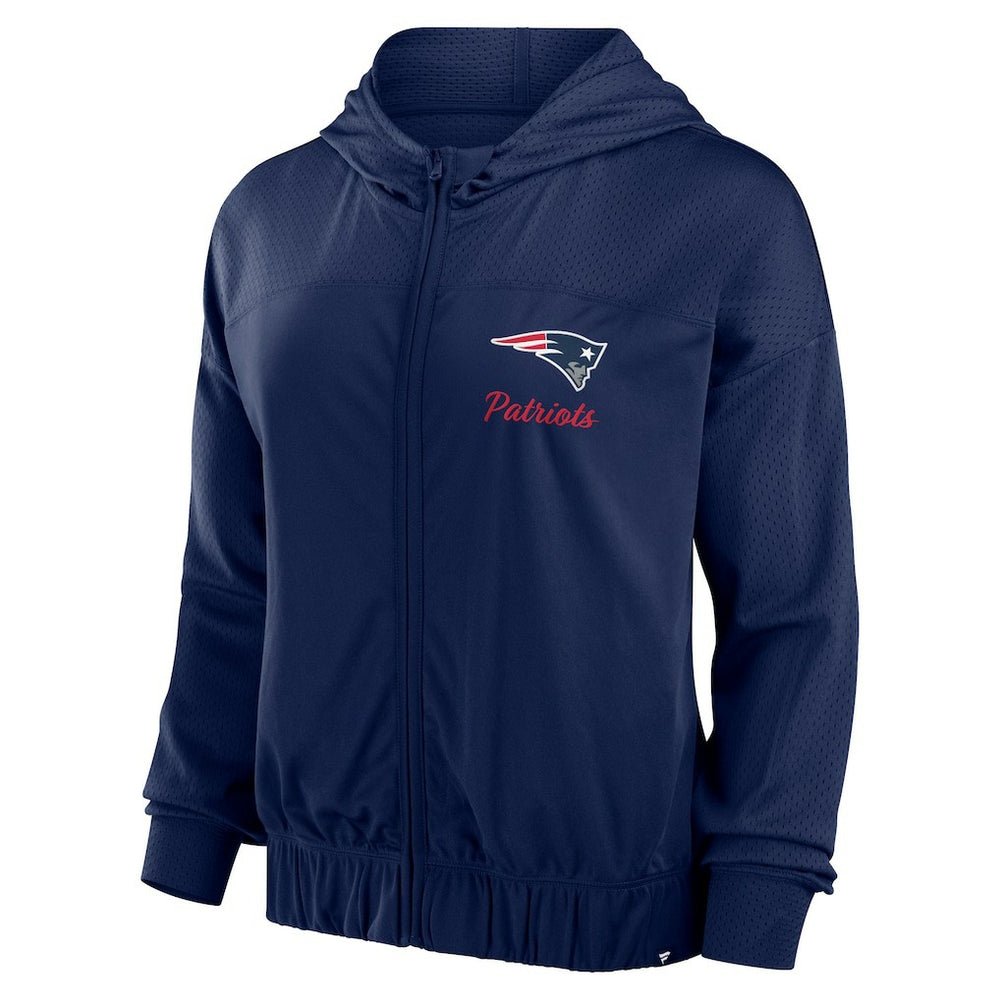 Fanatics New England Patriots Women's Script Lock Full-Zip Hoodie Navy