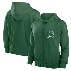 Fanatics New York Jets Women's Script Lock Full-Zip Hoodie Green