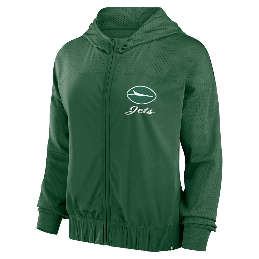 Fanatics New York Jets Women's Script Lock Full-Zip Hoodie Green