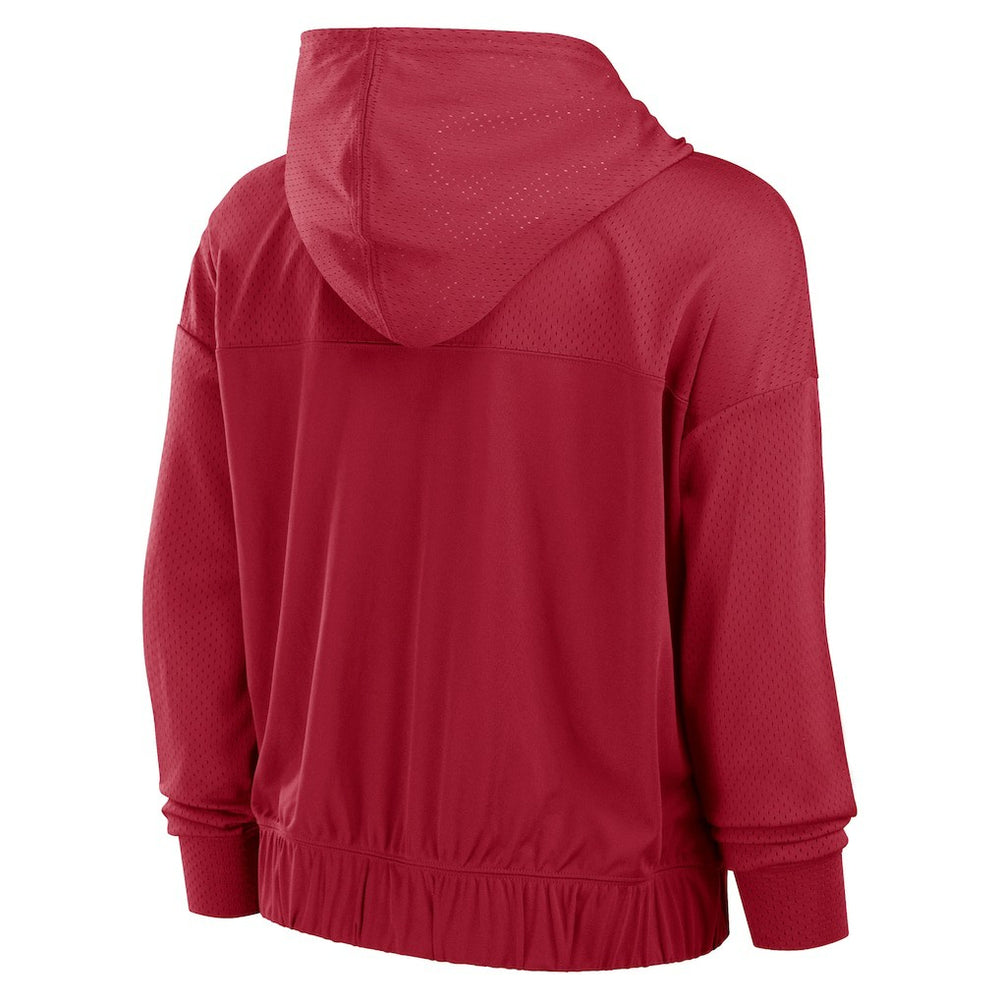 Fanatics San Francisco 49ers Women's Script Lock Full-Zip Hoodie Scarlet