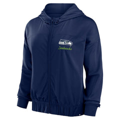 Fanatics Seattle Seahawks Women's Script Lock Full-Zip Hoodie College Navy