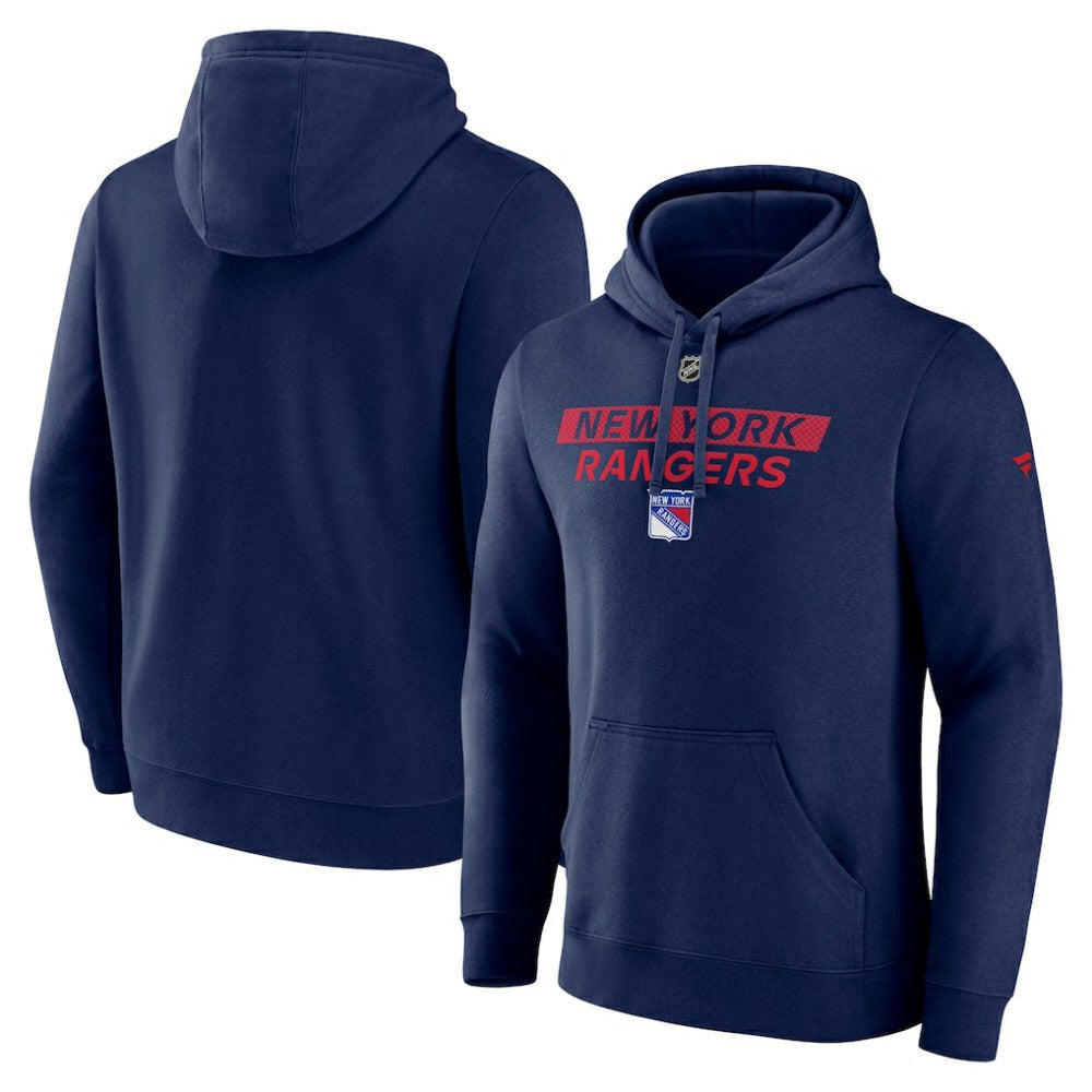 New York Rangers Fanatics Authentic Pro Core Primary Fleece Pullover Hoodie - Navy - NHL 200864271