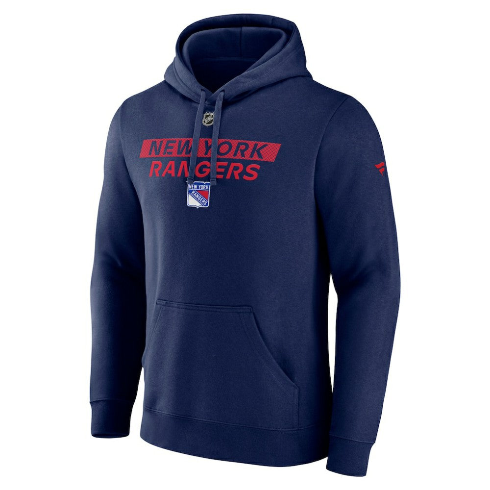 New York Rangers Fanatics Authentic Pro Core Primary Fleece Pullover Hoodie - Navy - NHL 200864271