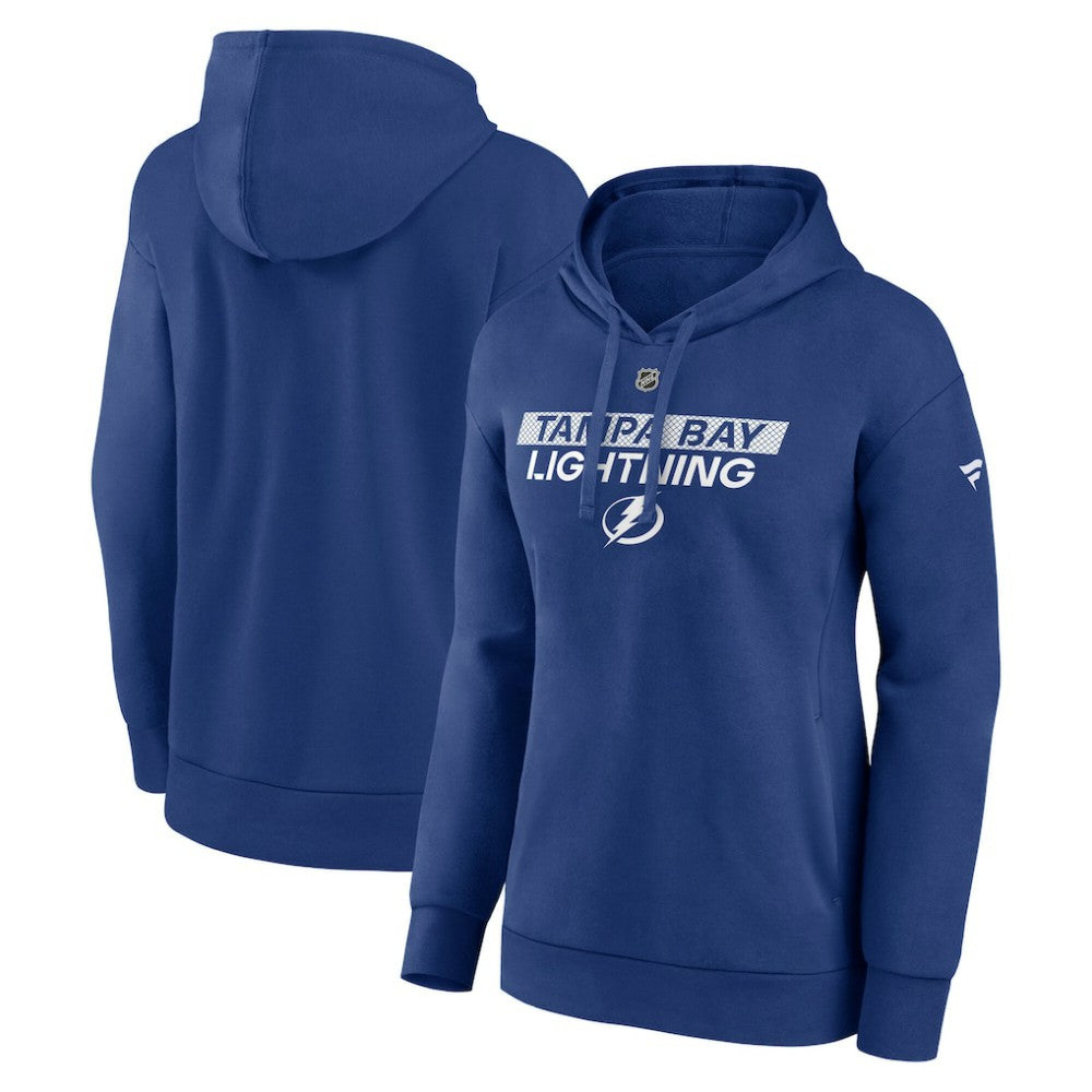 Tampa Bay Lightning Fanatics Women's Authentic Pro Core Primary Fleece Pullover Hoodie - Blue - NHL 200864319
