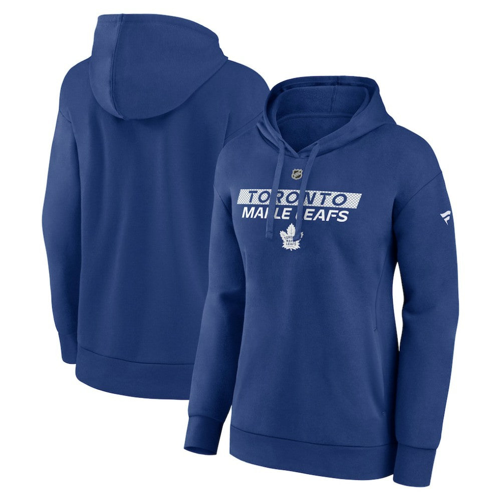 Toronto Maple Leafs Fanatics Women's Authentic Pro Core Primary Fleece Pullover Hoodie - Blue - NHL 200864323