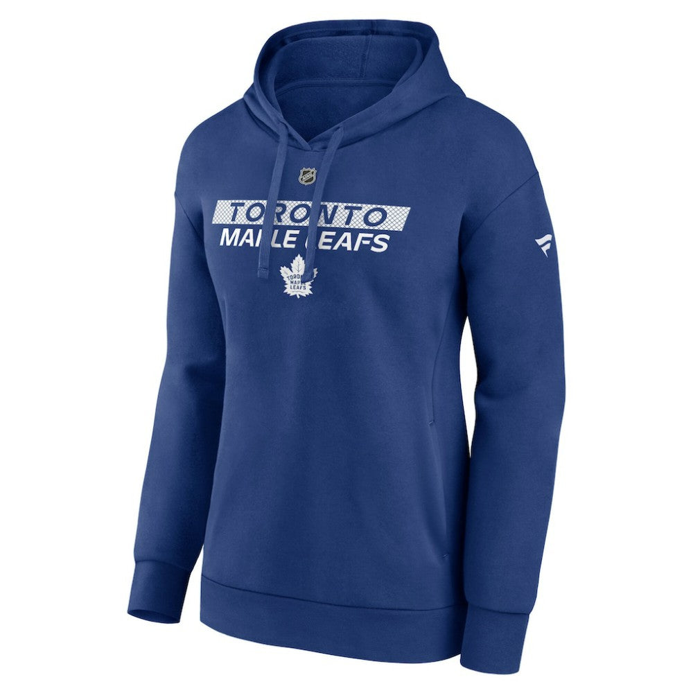 Toronto Maple Leafs Fanatics Women's Authentic Pro Core Primary Fleece Pullover Hoodie - Blue - NHL 200864323