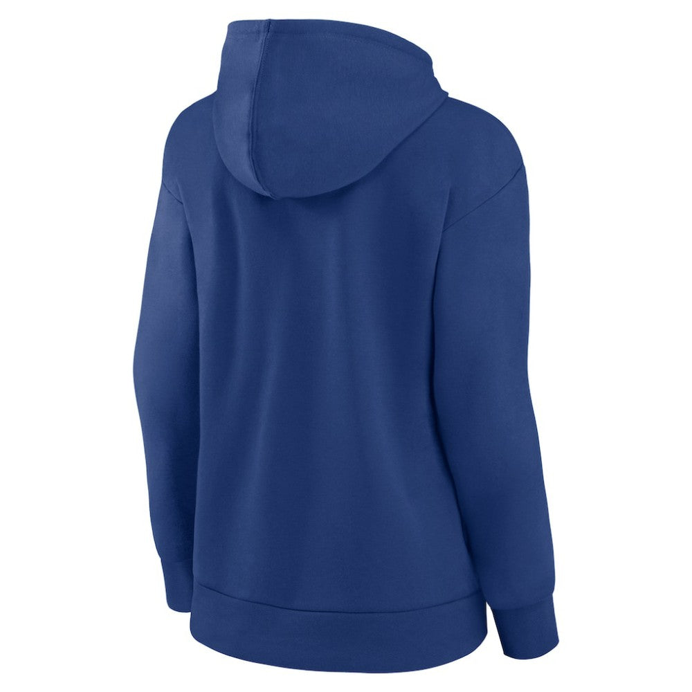 Vancouver Canucks Fanatics Women's Authentic Pro Core Primary Fleece Pullover Hoodie - Blue - NHL 200864366