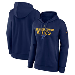 St. Louis Blues Fanatics Women's Authentic Pro Core Primary Fleece Pullover Hoodie - Navy - NHL 200864389