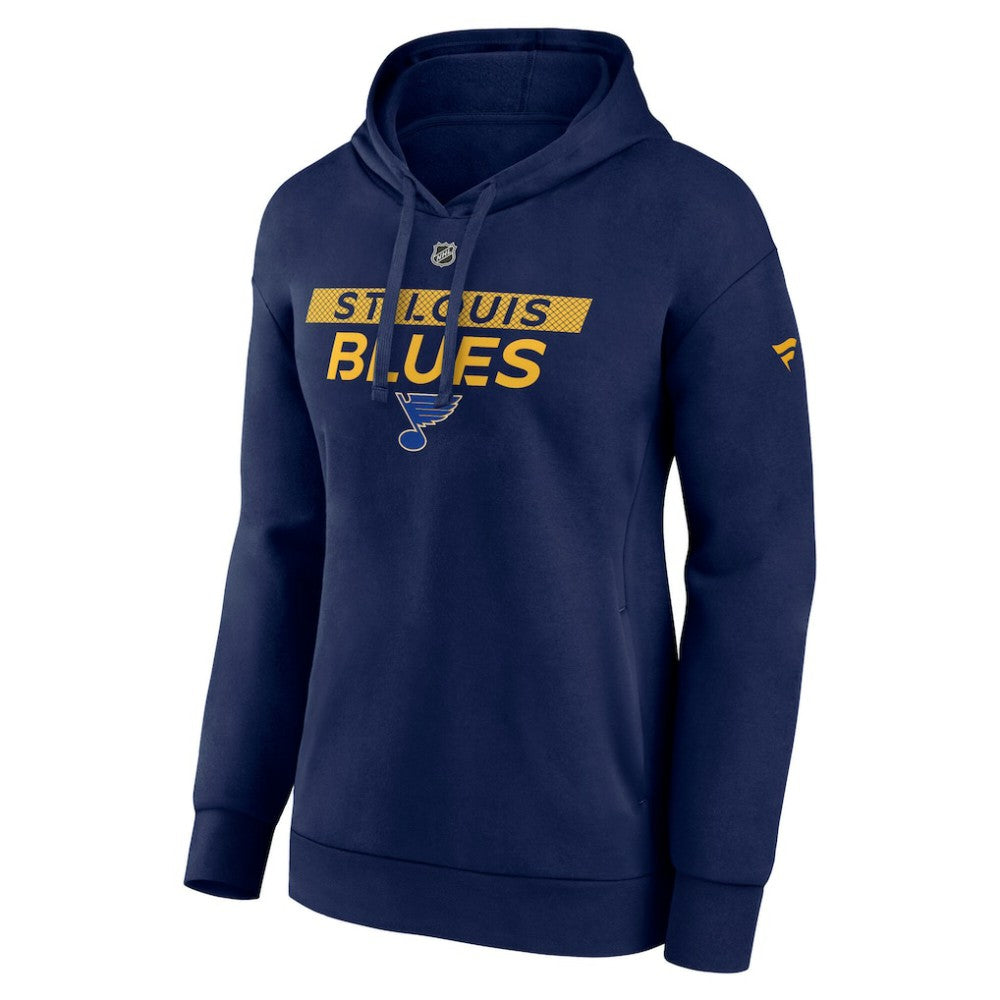 St. Louis Blues Fanatics Women's Authentic Pro Core Primary Fleece Pullover Hoodie - Navy - NHL 200864389
