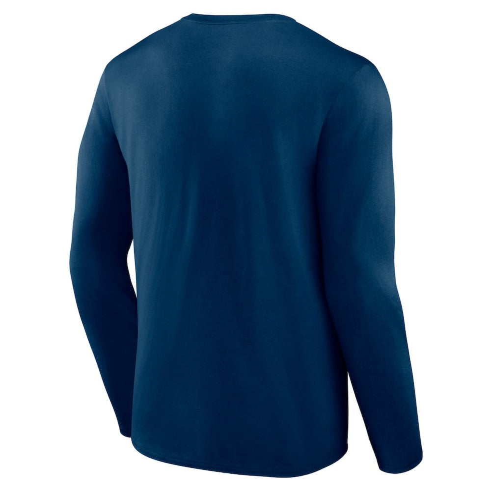 Seattle Kraken Fanatics Authentic Pro Core Primary Long Sleeve T-Shirt - Deep Sea Blue - NHL 200864414