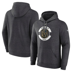 Vegas Golden Knights Fanatics Authentic Pro Core Secondary Fleece Pullover Hoodie - Heather Charcoal - NHL 200864719