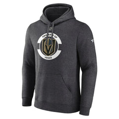 Vegas Golden Knights Fanatics Authentic Pro Core Secondary Fleece Pullover Hoodie - Heather Charcoal - NHL 200864719