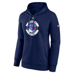 New York Rangers Fanatics Women's Authentic Pro Core Secondary Fleece Pullover Hoodie - Navy - NHL 200864816