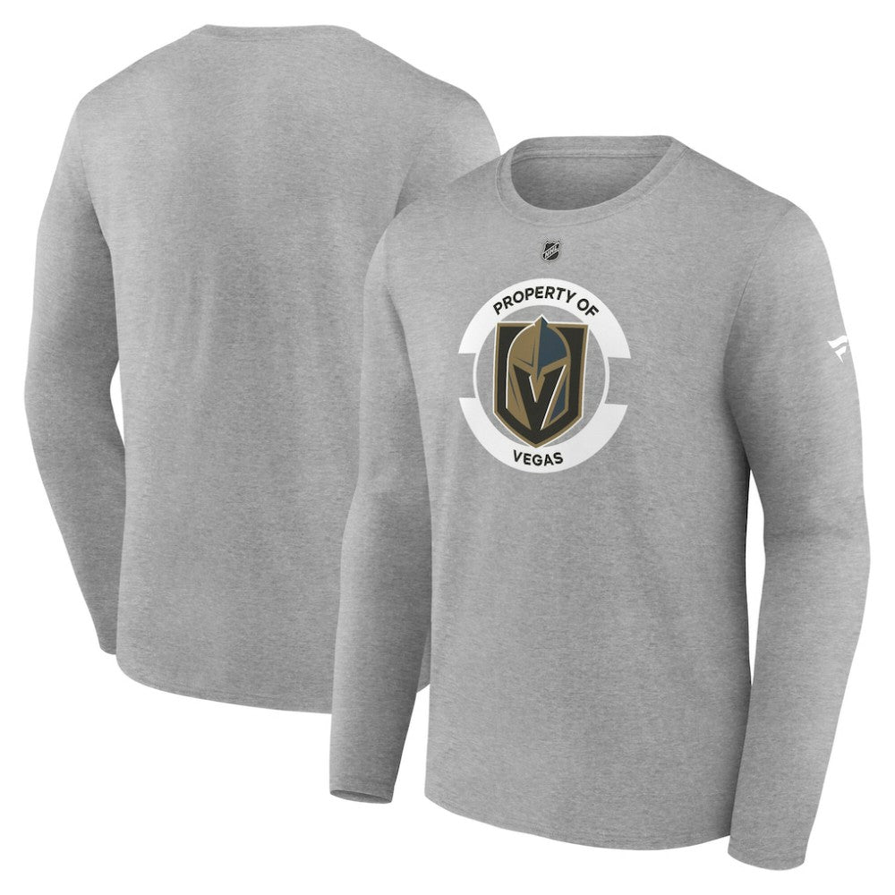 Vegas Golden Knights Fanatics Authentic Pro Core Secondary Long Sleeve T-Shirt - Heather Gray - NHL 200864900