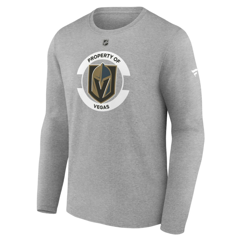 Vegas Golden Knights Fanatics Authentic Pro Core Secondary Long Sleeve T-Shirt - Heather Gray - NHL 200864900