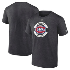 Montreal Canadiens Fanatics Authentic Pro Core Secondary T-Shirt - Heather Charcoal - NHL 200865078