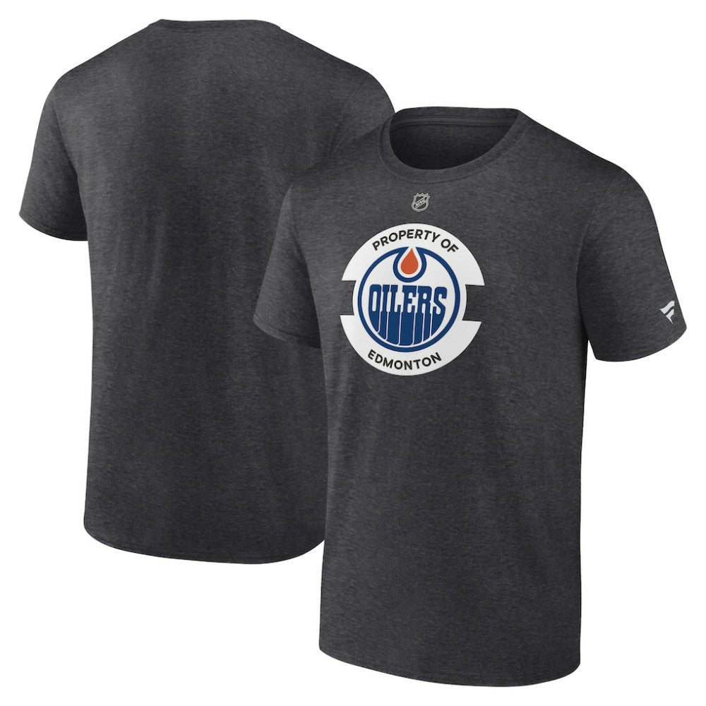 Edmonton Oilers Fanatics Authentic Pro Core Secondary T-Shirt - Heather Charcoal - NHL 200865112