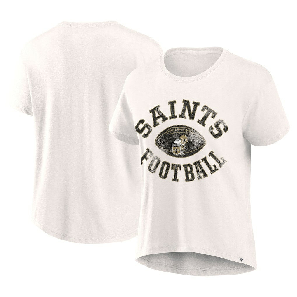 Fanatics New Orleans Saints Women's Football Home Fashion T-Shirt Cream