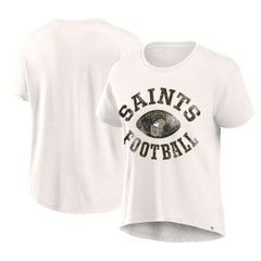 Fanatics New Orleans Saints Women's Football Home Fashion T-Shirt Cream