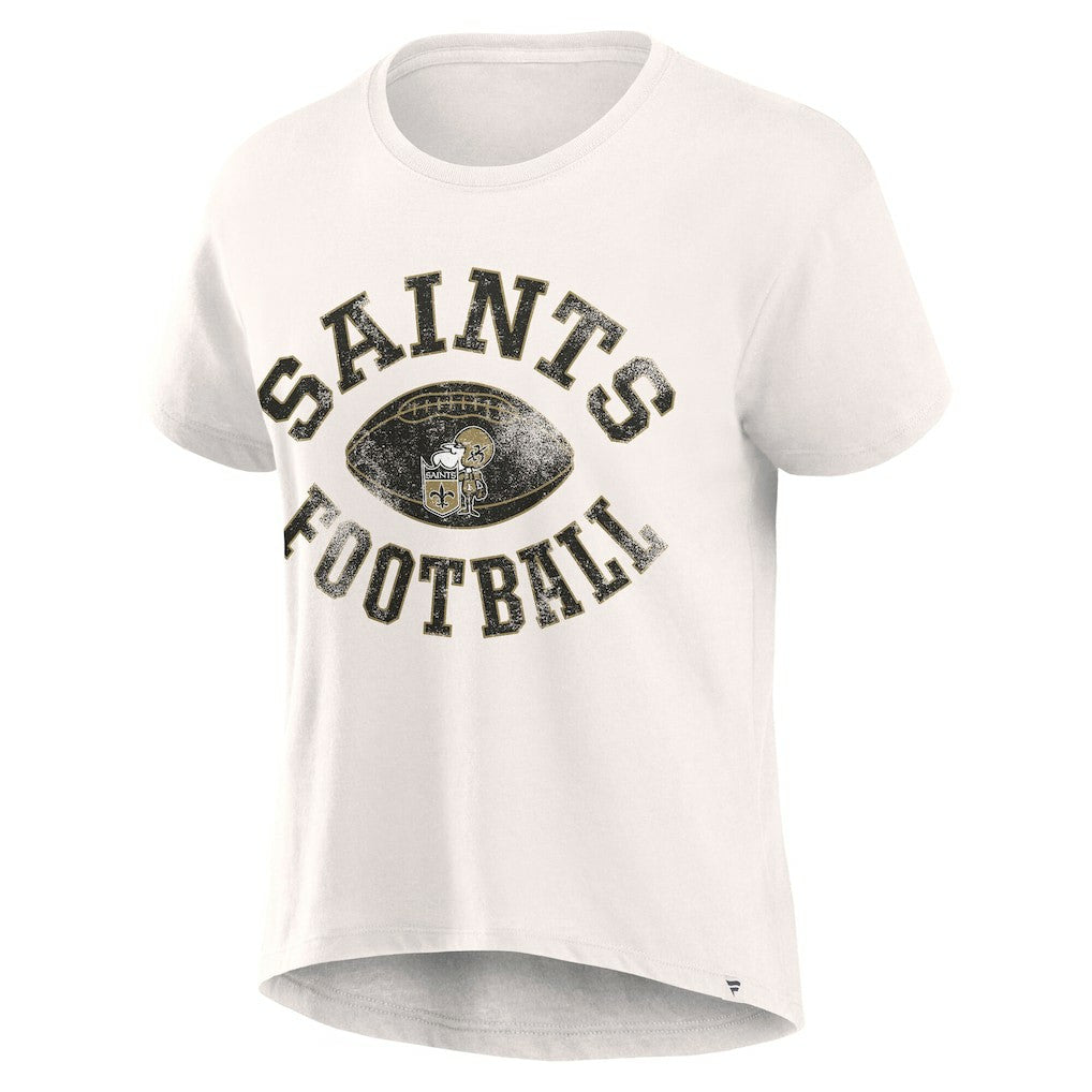 Fanatics New Orleans Saints Women's Football Home Fashion T-Shirt Cream