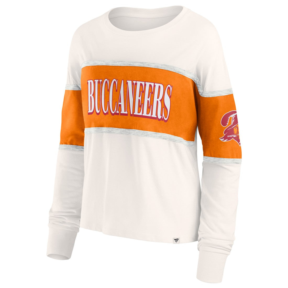 Fanatics Tampa Bay Buccaneers Women's Antique Block Long Sleeve T-Shirt Cream