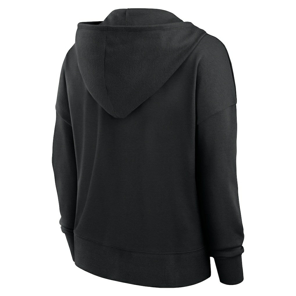 Fanatics Cincinnati Bengals Women's Blitz Left Lace-Up Pullover Hoodie Black