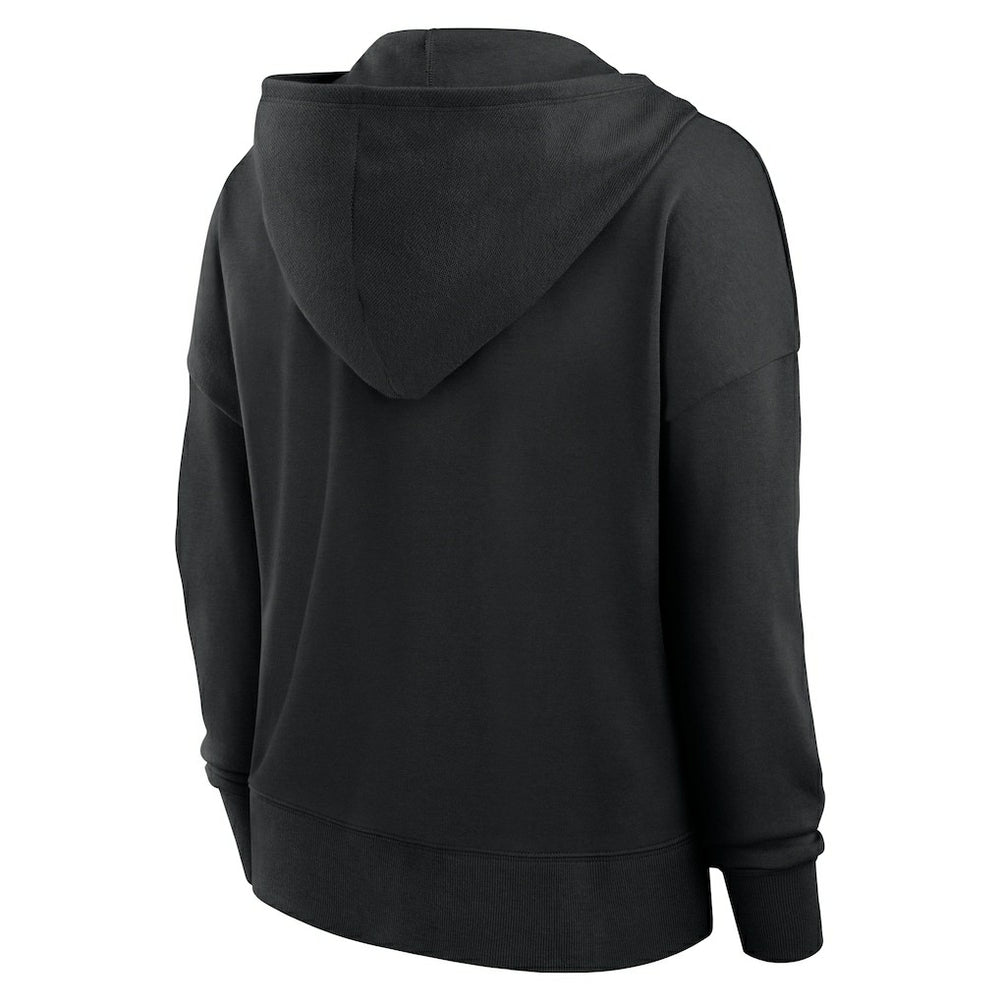 Fanatics Cincinnati Bengals Women's Blitz Left Lace-Up Pullover Hoodie Black
