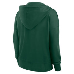 Fanatics Green Bay Packers Women's Blitz Left Lace-Up Pullover Hoodie Green