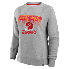 Fanatics Kansas City Chiefs Women's Hit Hard Fleece Pullover Sweatshirt Heather Gray