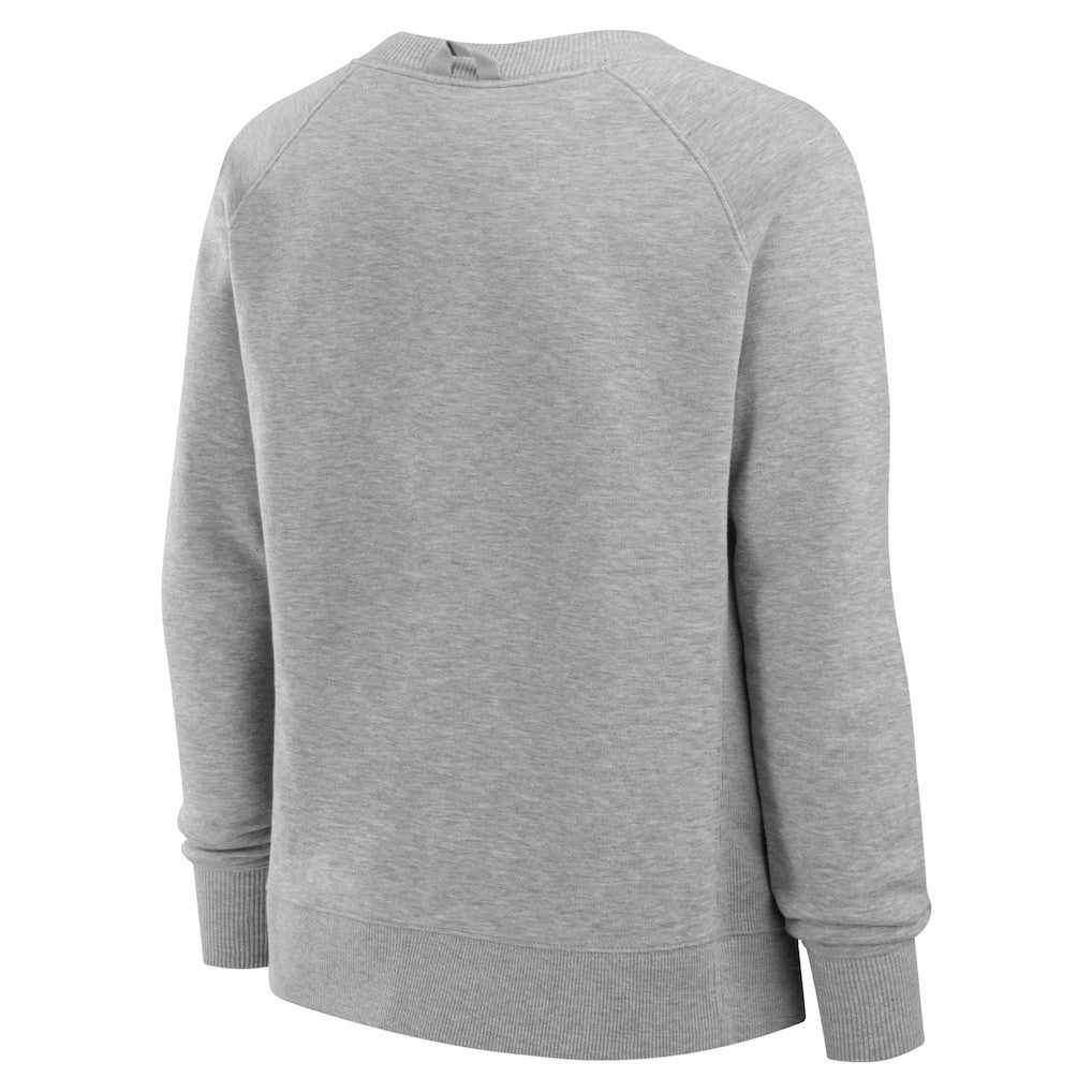 Fanatics Las Vegas Raiders Women's Hit Hard Fleece Pullover Sweatshirt Heather Gray