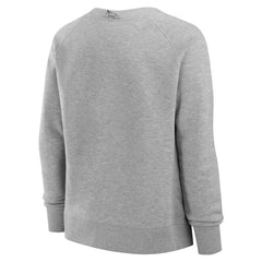 Fanatics New York Jets Women's Hit Hard Fleece Pullover Sweatshirt Heather Gray