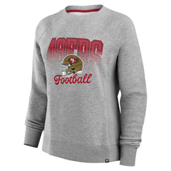 Fanatics San Francisco 49ers Women's Hit Hard Fleece Pullover Sweatshirt Heather Gray