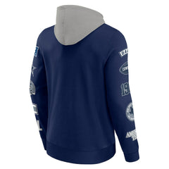 Fanatics Dallas Cowboys Patched Out Pullover Hoodie Navy/Silver