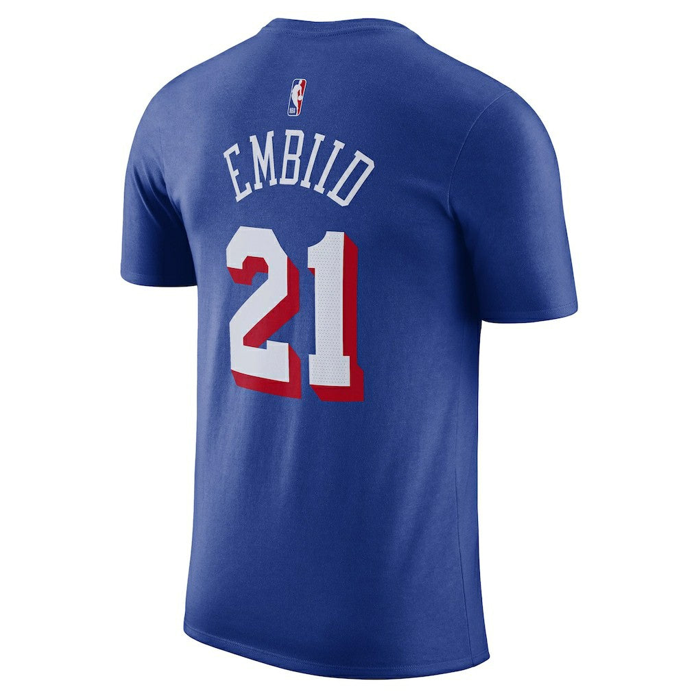 Joel Embiid Philadelphia 76ers Name & Number T-Shirt Royal | Nike US