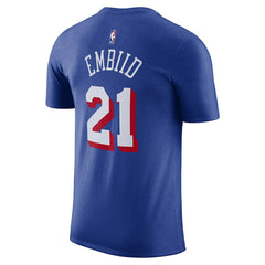 Joel Embiid Philadelphia 76ers Name & Number T-Shirt Royal | Nike US