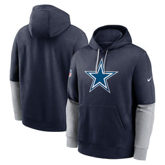 Nike Dallas Cowboys 2024 Sideline Club Pullover Hoodie Navy