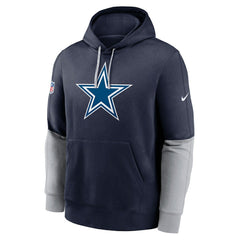 Nike Dallas Cowboys 2024 Sideline Club Pullover Hoodie Navy