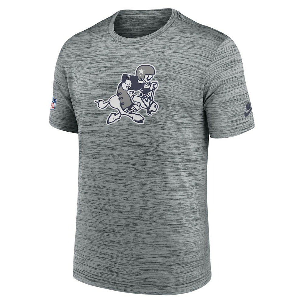 Nike Dallas Cowboys Sideline Velocity Throwback Logo Dri-FIT T-Shirt Gray