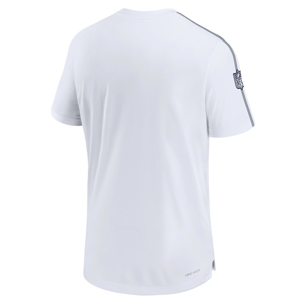 Nike Dallas Cowboys 2024 Sideline Coach UV Performance T-Shirt White