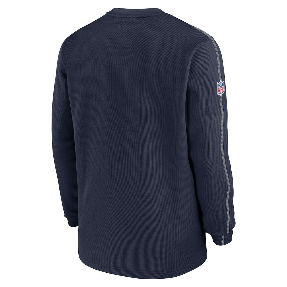 Nike Dallas Cowboys 2024 Sideline Coach Vintage Pullover Sweatshirt Navy