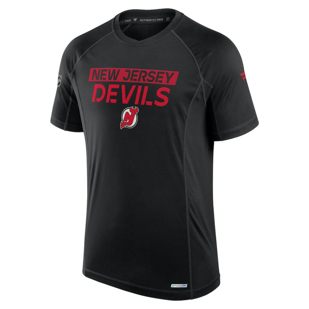 New Jersey Devils Fanatics Authentic Pro Rink Tech T-Shirt - Black - NHL 200869584