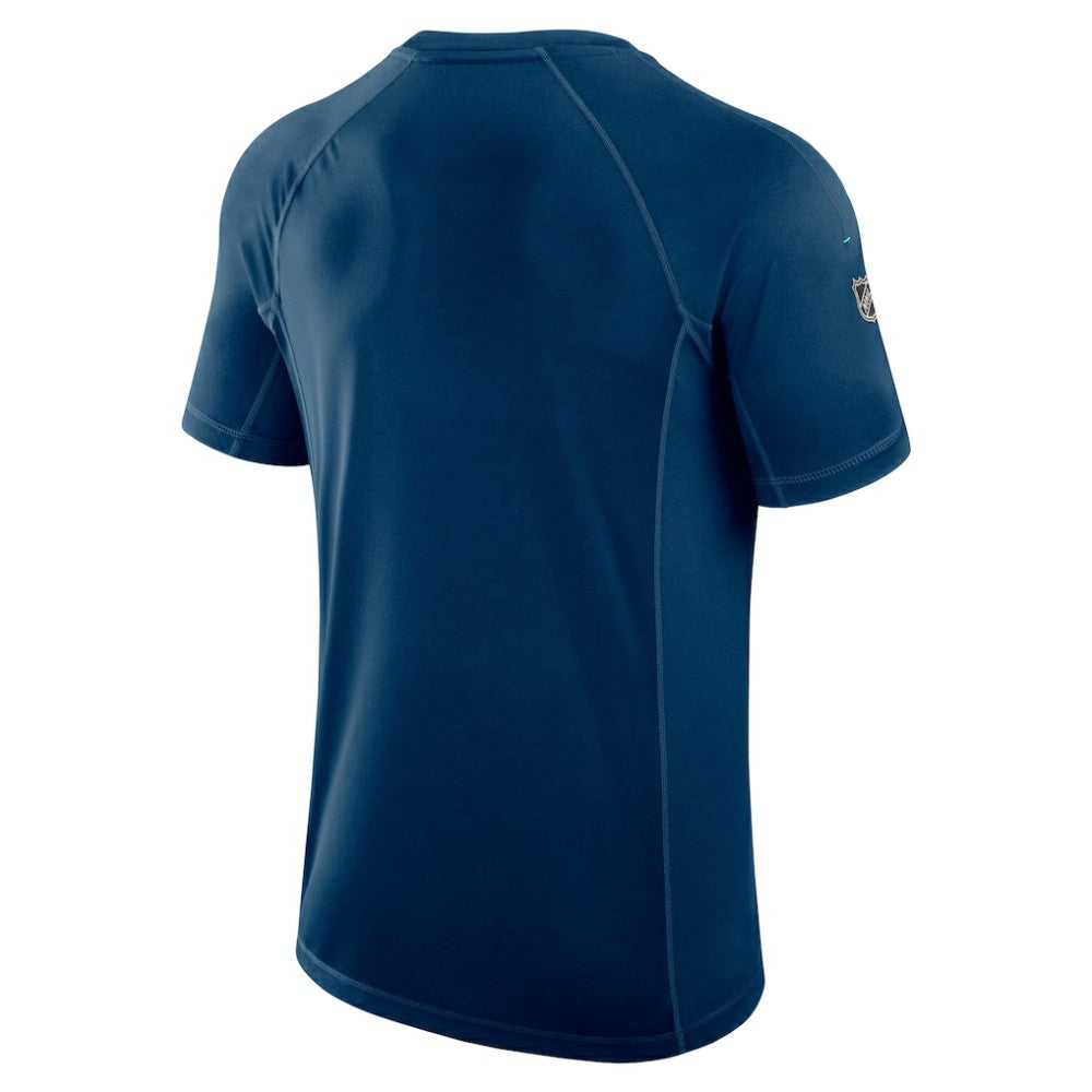 Seattle Kraken Fanatics Authentic Pro Rink Tech T-Shirt - Deep Sea Blue - NHL 200869598