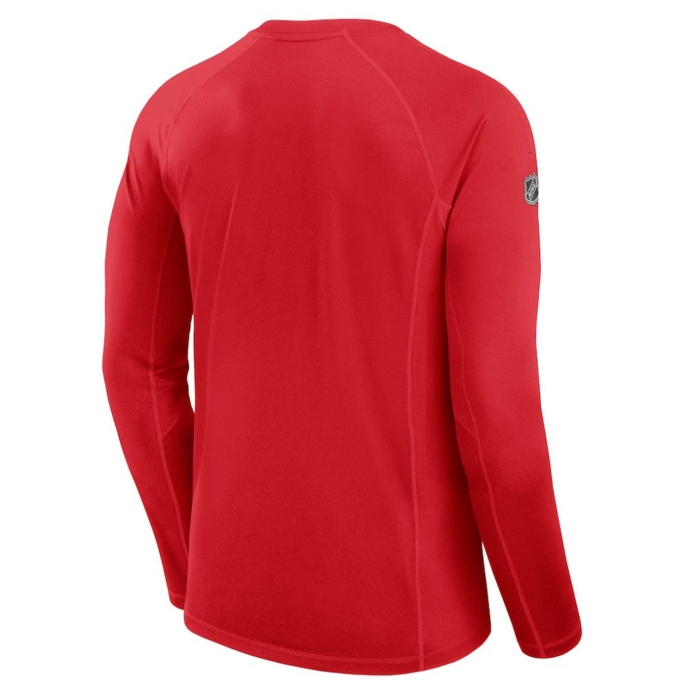 Calgary Flames Fanatics Authentic Pro Rink Tech Long Sleeve T-Shirt - Red - NHL 200869629